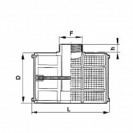 304251 Filtr ssawny typu T 18 Mesh 1 1/4" gwint zewnętrzny Ø110 × 130 mm ARAG