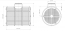 304251 Filtr ssawny typu T 18 Mesh 1 1/4" gwint zewnętrzny Ø110 × 130 mm ARAG