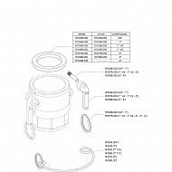 18104B050 Pierścień uszczelniający 1" EPDM 25,5 mm