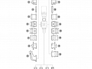 473001B30 Złączka gwintowana prosta G 3/4" z gwintem zewnętrznym do zaworów ARAG 471 / 473 / 873