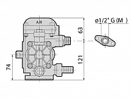 Pompa przeponowo-tłokowa AR202 SPSGC
