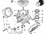550101AV Głowica cylindra prawa do pompy Annovi Reverberi