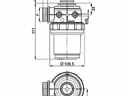 3122153 Filtr ssawny 60-100 l 1 1/4" Arag 50 Mesh