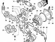 550102 Głowica cylindra lewa do pompy  Annovi Reverberi