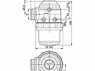 3142063 Filtr ssawny 100-160 l 1 1/2", 50 Mesh