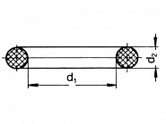 316000050 Pierścień samouszczelniający 126,40x6,99 EPDM