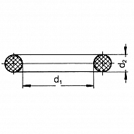 OR7150P010 Pierścień oring, 7x1,50 mm - opakowanie 10 szt.