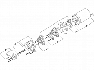 DIP9439005 Zestaw membran,  zestaw zaworu kompletny, pasuje do Shurflo .94-390-05 VITON