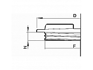3522100AV Pokrywa zbiornika, przykręcana fi  110 mm ARAG