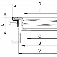 3502560 Pierścień montażowy pokrywy 462 mm
