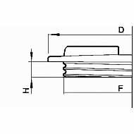 Pokrywa przykręcana z odpowietrznikiem 455 mm montażowa 410 mm ARAG