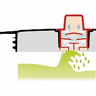 Pokrywa przykręcana z odpowietrznikiem 455 mm montażowa 410 mm ARAG