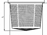 300101 Filtr koszowy wlewowy zbiornika Ø295 mm 18 mesh ARAG