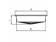 300315 Sito wlewowe 204x60 mm