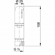 510110 Dysza do czyszczenia zbiornika i pojemników po chemikaliach 