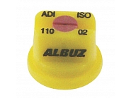 ADI11002 Rozpylacz, dysza płaskostrumieniowa ADI110° żółta, ceramiczna 110 °, ALBUZ, ADI110-02