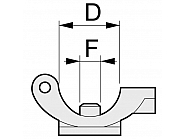 402725 Uchwyt dyszy QJ 20mm