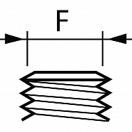 402275 Uchwyt dyszy prosty 1/4" AG