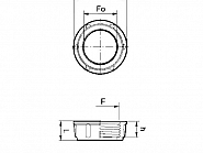 Nakrętka nasadowa Arag, 3/4" PCV