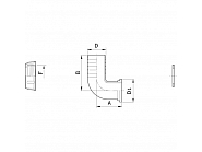 115530 Przyłącze węża, kolanko 90° pod nakrętkę 1 1/4" na wąż 30mm ARAG
