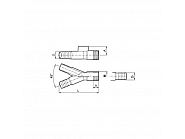 140003 Złączka do węży w kształcie Y 45° Arag, 2 x 25 mm / 1 x 30 mm