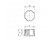 215001 Zaślepka gwintowana gwint zew. Arag, 1/4"