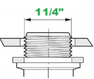 G40005 Pierścień, uszczelka płaska 1 1/4'', 40X57,5X4 EPDM Arag