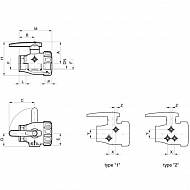45511106 Zawór kulowy 1 1/2", 2-drożny  ARAG