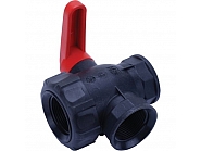 45521115 Zawór kulowy 1 1/4", 3-drogowy ze strumieniem przerywanym ARAG