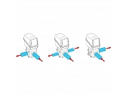 853716E77 Elektryczny zawór kulowy 3-drożny 2" M