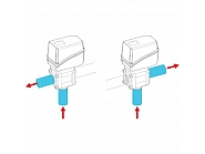 853824A44 Elektryczny zawór  kulowy 3-drożny 1" F