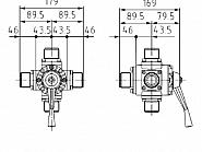 VTDC1300 Zawór kulowy 4/5-drożny 1 1/4"