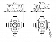 VTDC0600 Zawór kulowy 2", 5-DR polmac