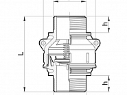 504201H Zawór zwrotny T9 M