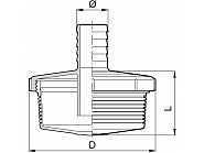 3073150 Pływający filtr ssawny Ø50 mm 620 cm² Ø186 × 265 mm ARAG