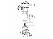 3282153 Filtr ciśnieniowy 11/4" zewnętrzny Mesh 50