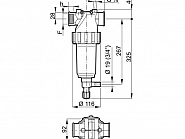 3282163 Filtr ciśnieniowy 11/2" wewnętrzny Mash 50