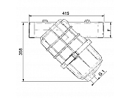 3352092 Filtr ciśnieniowy 3" 32 Mesh czerwony wkład Arag