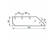 5040073002 Lemiesz 14", prawy, 073002