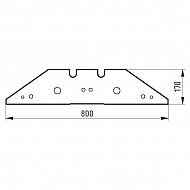 5040073609 Płoza długa trapezowa P&L