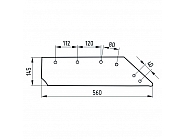 5040063014 Lemiesz 14", prawy 063014