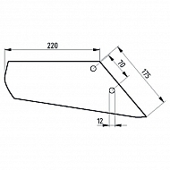 51403374416 Lemieszyk prosty, prawy 3374416