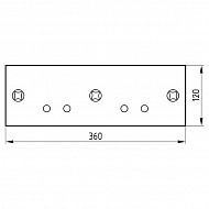50713411500 Płoza krótka, P&L, 120x12x360