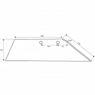 3352030 Ostrze lemiesza pr. SB45 493x145x10