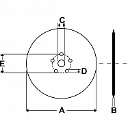 961301 Talerz redlicy wysiewającej, 400x4 mm AMAZONE