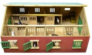 610595 Drewniana stajnia dla koni 1:24 Kids Globe