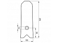 51403374395 Osłona grządzieli LB1 pasuje do Lemken Mølbro 3374395