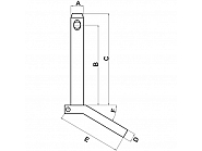 Z528123KR Sworzeń, bolec z uchwytem, 28x123 mm KRAMP