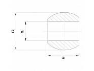 LA956224GP Kula cięgła dolnego, kat. 2/1, 22,1x56,0 mm