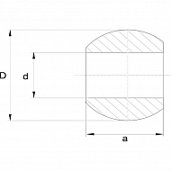 A964370KR Kula dźwigni dolnej kat.3/3 Ø37/64x45mm Kramp 37x64,0 mm
